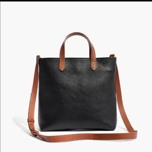 Madewell Zip-Top Transport Crossbody Black Brown